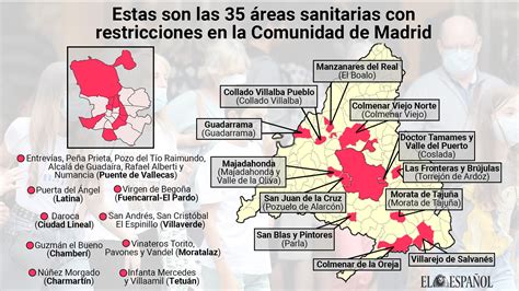 Estas Son Las Nuevas Zonas Sanitarias Restringidas En Madrid La