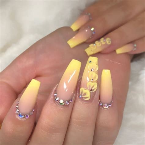 60 Elegant 3d Flower Nail Art Designs Ombre Acrylic Nails Summer Acrylic Nails Acrylic Nail