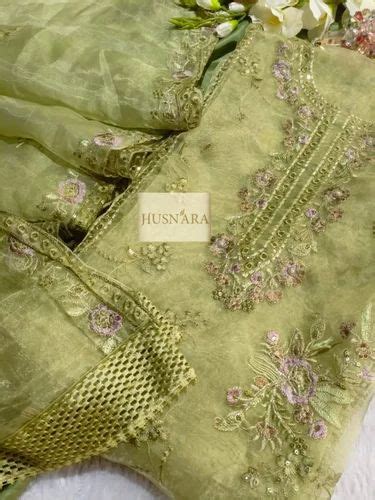 Embroidered Organza Cutwork Embroidery Pakistani Suits At Rs 1300 In Surat