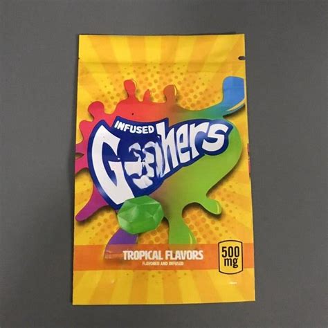 Wholesale Medicated Fruit Gushers Packaging Bags Infused 500mg Galactic