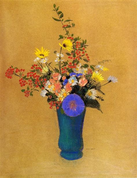 Bouquet Of Wild Flowers Painting Odilon Redon Oil Paintings