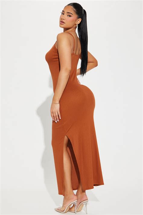 Nina Ribbed Maxi Dress Mocha Fashion Nova Dresses Fashion Nova