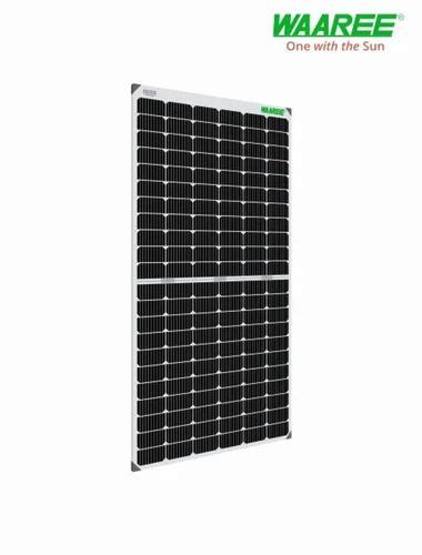 Waaree 550wp 144cells Framed Dual Glass Mono Perc Bifacial Solar Module