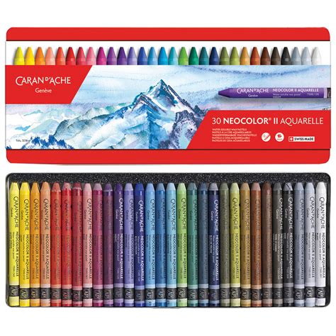 Caran D Ache Neocolor Ii Water Soluble Wax Oil Pastels Set Of