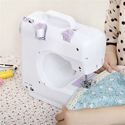 Lexpon 8 Stitches Multifunction Electric Overlock Sewing Machine Household Sewing Tool With Led