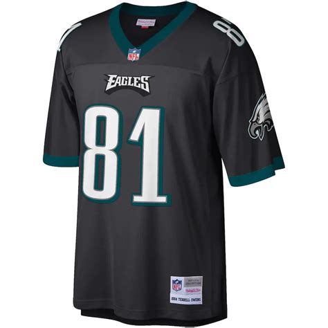 Men's Philadelphia Eagles Terrell Owens Mitchell & Ness Black Legacy ...