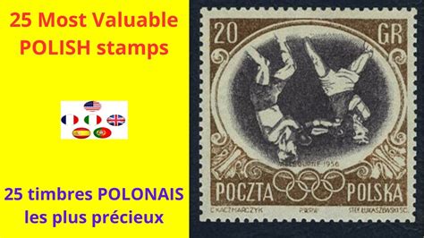 25 Most Valuable POLISH stamps 25 timbres POLONAIS les plus précieux