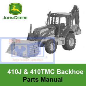 John Deere J And Tmc Backhoe Loader Parts Manual