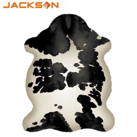 Animal Skin Faux Fur Cow Area Rug for Living Room - Tomatgo