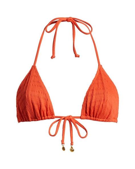 PacSun Katelyn Triangle Bikini Top In Red Lyst