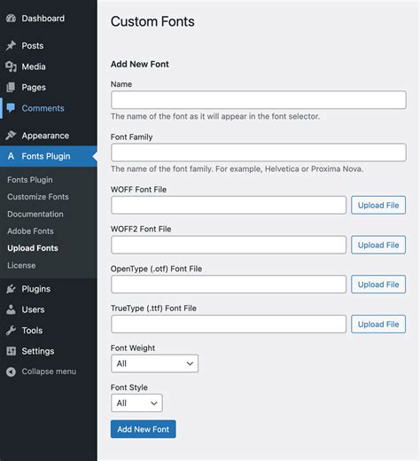 How to Upload Fonts in WordPress | Fonts Plugin
