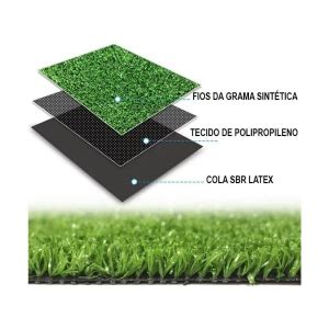 Valor Da Grama Sintetica O Metro - Grama Sintética Artificial 20mm por metro quadrado com proteção UV e ...