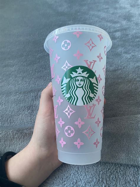 Starbucks Cold Cup Pink Etsy