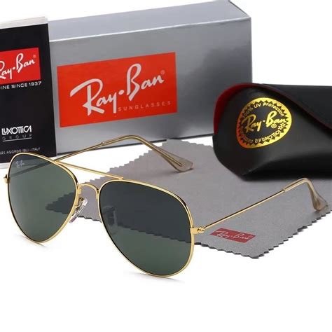 แว่นกันแดด Ray Ban Aviator Protection Uv400 Vintage Classic ผู้ชายและ