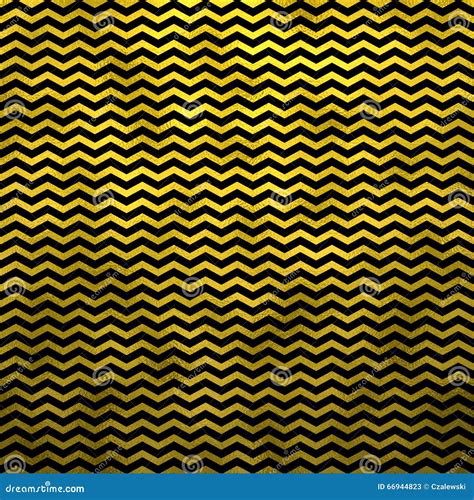 Gold Black Metallic Faux Foil Chevron Pattern Chevrons Stock