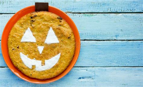 De Jack O Tarte De Potiron De Lanterne Pour Halloween Photo Stock