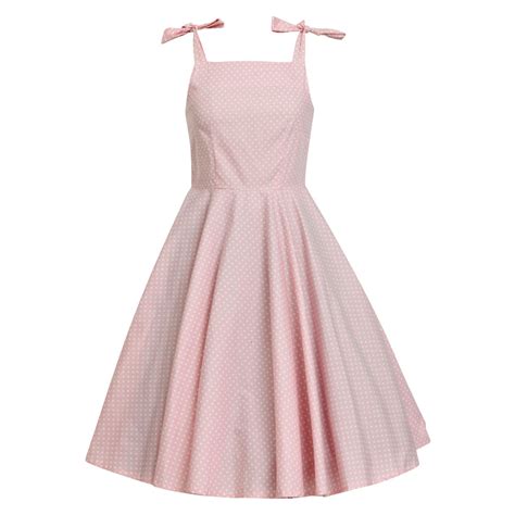 Polka Dot Dress Pink Dress Bridesmaid Dress Retro Dress Summer - Etsy