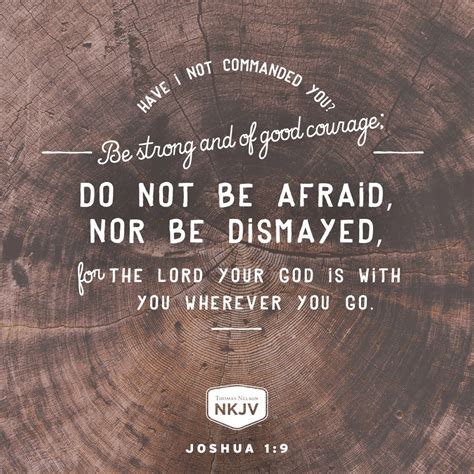 NKJV Verse Of The Day Joshua 1 9