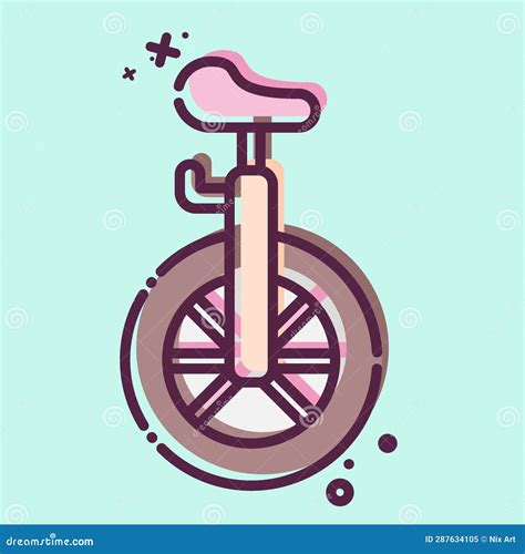 Icono Unicycle Relacionado Con El S Mbolo Del Parque De Atracciones