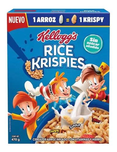 Cereal Kelloggs Rice Krispies Sin Azúcar Añadido 470g Mercadolibre