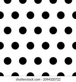 Black White Seamless Polka Dot Pattern Stock Vector Royalty Free