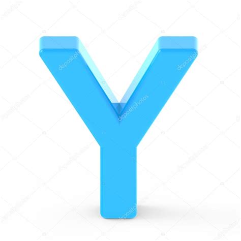 Light Blue Letter Y — Stock Photo © Kchungtw 126484000