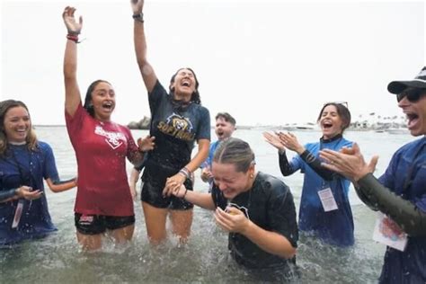 Over People Baptized On Pentecost Sunday At Pirates Cove Beach