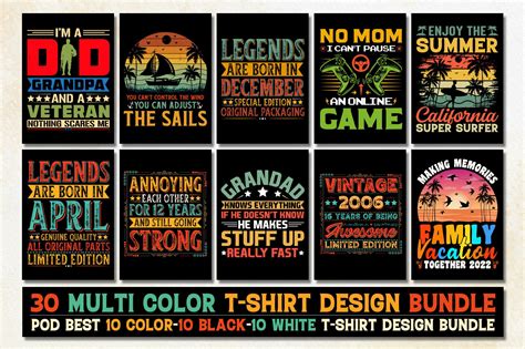 Pod T Shirt Design Bundle Graphic By T Shirt Design Bundle · Creative