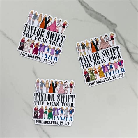 Custom Taylor Sticker The Eras Tour Stickers Custom Eras Etsy