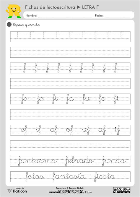 12 Fichas Lectoescritura Montessori Recursosep Letra F Page 0009