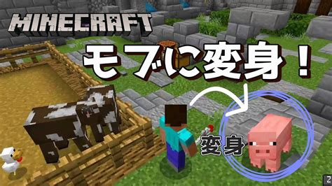 マイクラ モブに変身！44 Youtube