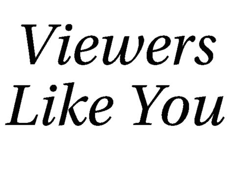 Viewers Like You Logo Logodix