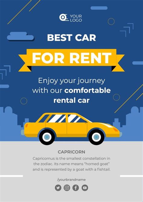 Free Rent A Car Poster Templates Wepik