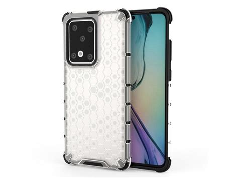 Honeycomb Armor Case Odolné Pouzdro Pro Samsung G988 Galaxy S20 Ultra Clear White Jhmobilcz