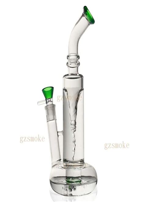 Wholesale Tornado Glass Bong With 12 Water Pipe Quartz Bnager Bowl Pipe Cyclone Beaker Bubbler