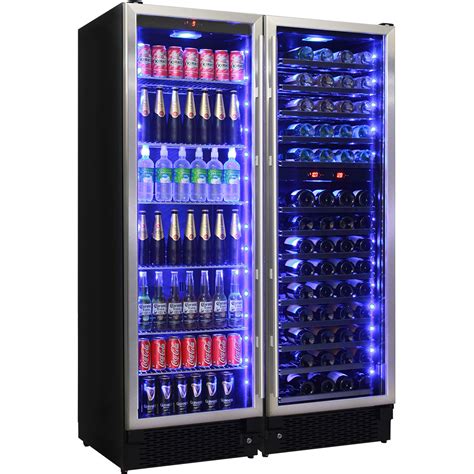 Wine And Beer Upright Bar Fridge Combination