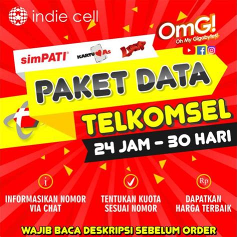 Jual Paket Data Telkomsel Simpati As Loop Regular Combo Omg Semua Zona