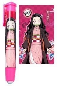 Anime Demon Slayer Kimetsu No Yaiba Bonito Padrão Pen Tipo Retrátil