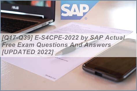 Q17 Q39 E S4CPE 2022 By SAP Actual Free Exam Questions And Answers