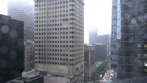 Downtown Los Angeles City Rain 4 Hrs Gentle Rain From A High Rise