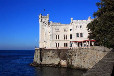 Miramare Castle, Trieste, Italy Stock Photo - Image of stone ...