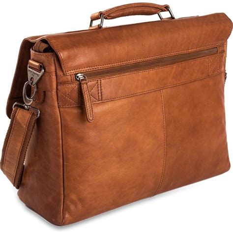 Chesterfield Leren Laptoptas Aktetas Inch Belfast Cognac