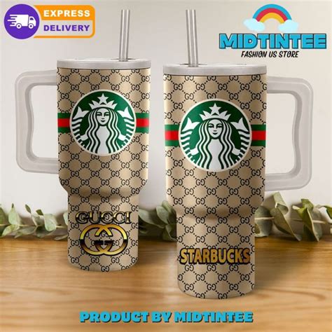 Starbucks X Gucci Collab 40 Oz Stanley Tumbler Midtintee