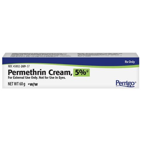 Permethrin Cream 5%, 60 gram Tube — Mountainside Medical Equipment