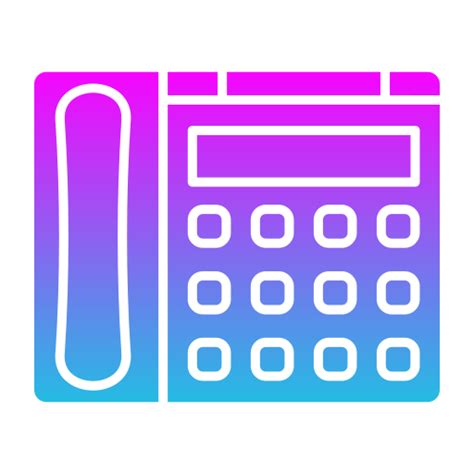 Telephone Generic Flat Gradient Icon