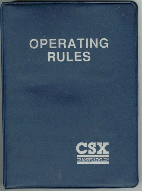 Csx Signal Aspects 1989