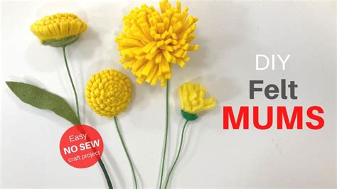 How To Make Felt Flowers Simple Craft Tutorial Youtube