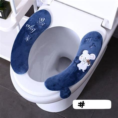 ABATTANT WC C3 Coussin De Toilette Universel En Peluche Couverture De