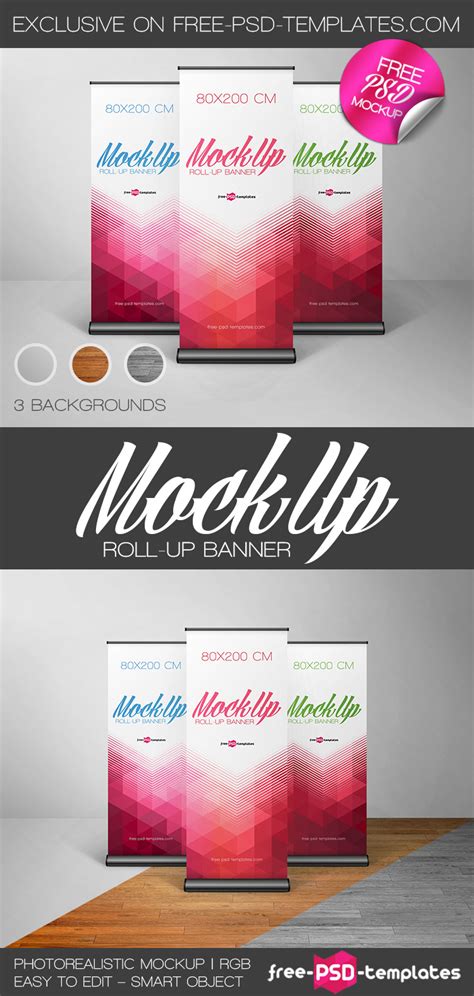 Free Roll-Up Banner in PSD – Free PSD Templates