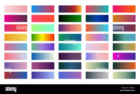 Gradients Colorful Set Vector Palette Gradient Collection For